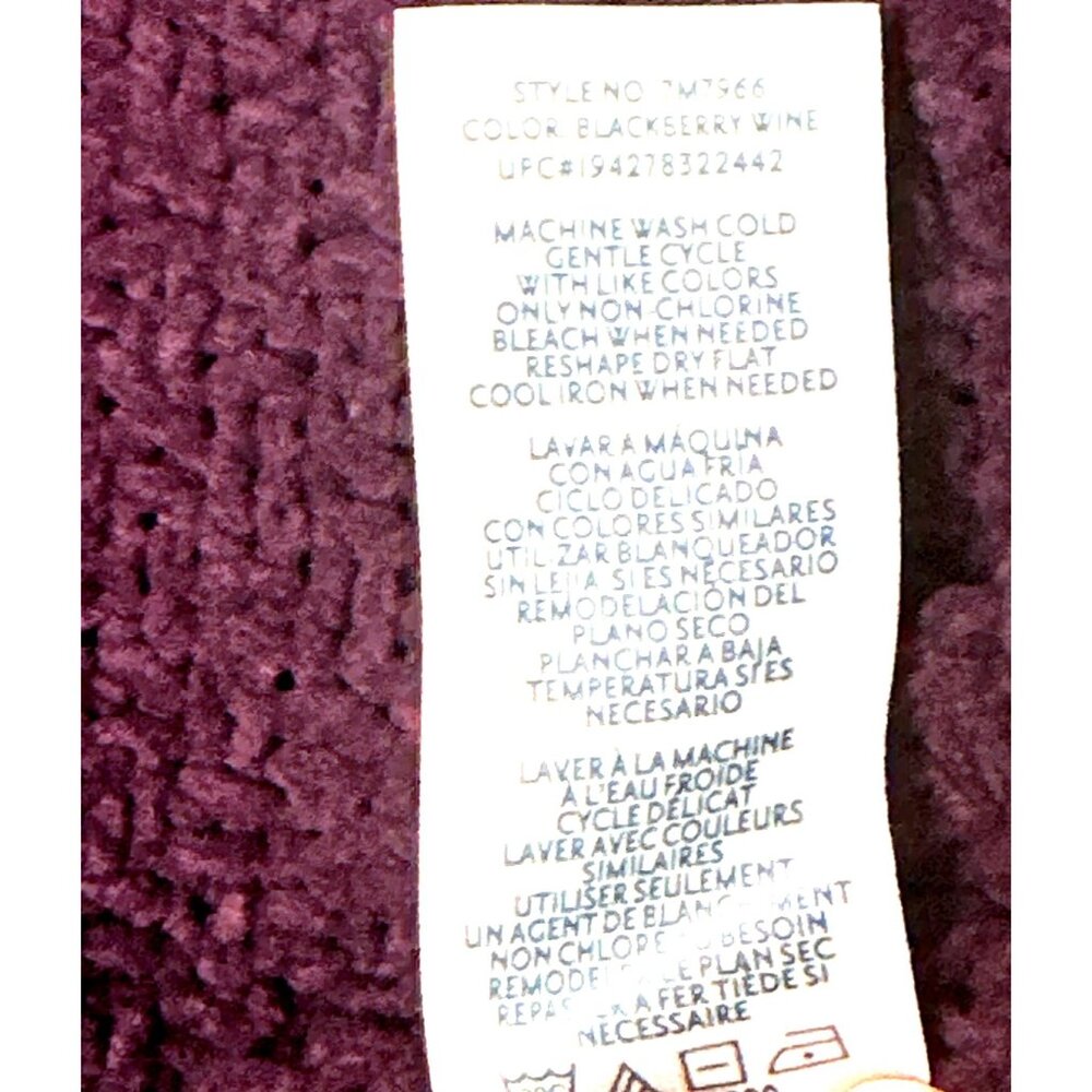 Seven7 Cable Knit Purple Cowl Neck Sweater Cozy Premium Quality Brand Size XXL - Picture 9 of 11